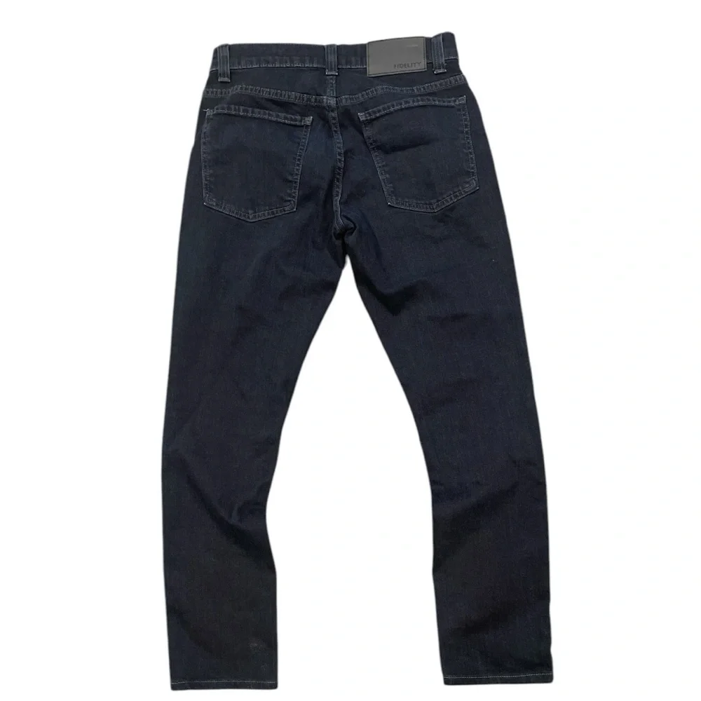 Fidelity Torino Slim Dark Wash Jeans 29 Minimal Stretch Clean Denim - Picture 4 of 11